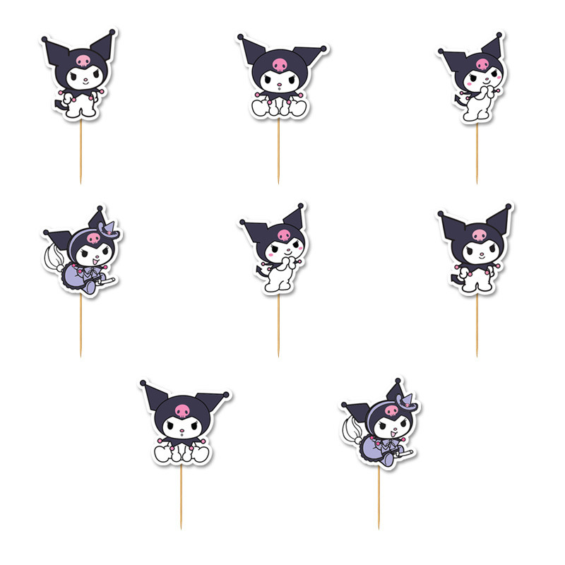 Οδοντογλυφίδες Kuromi 5cm / 12τμχ