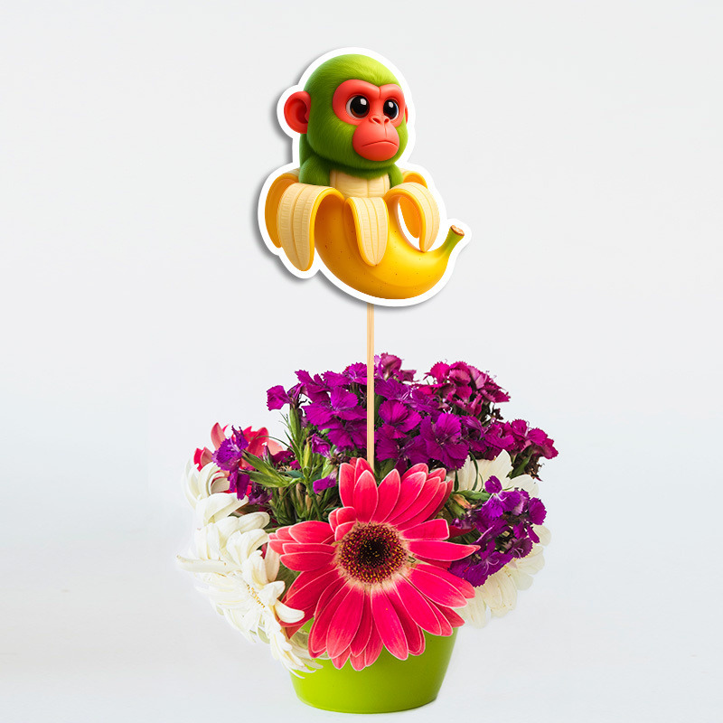 Διακοσμητικό Χάρτινο Τοππερ 67 & Brainrot/ 20cm