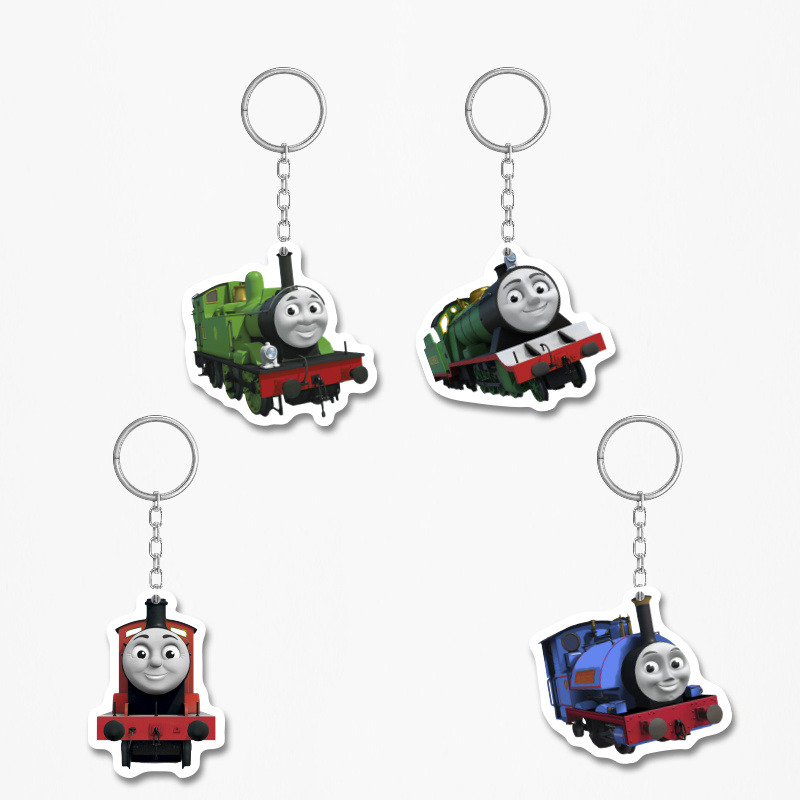 Ξύλινα Μπρελόκ Τόμας το Τρενάκι 5cm/ 4τμχ