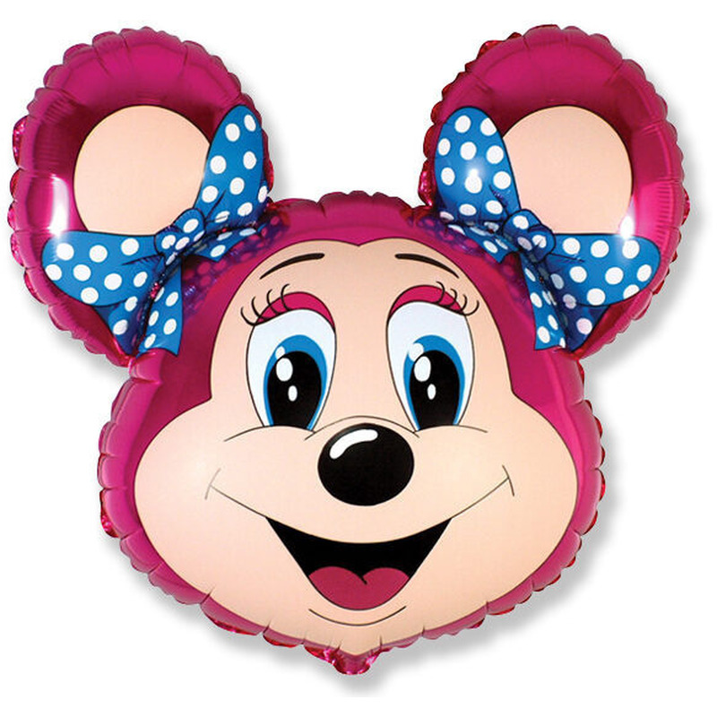 Μπάλονι Φοιλ Σχήμα Κεφάλι Lolly Mouse / 68 x 76 εκ - Ασυσκεύαστο