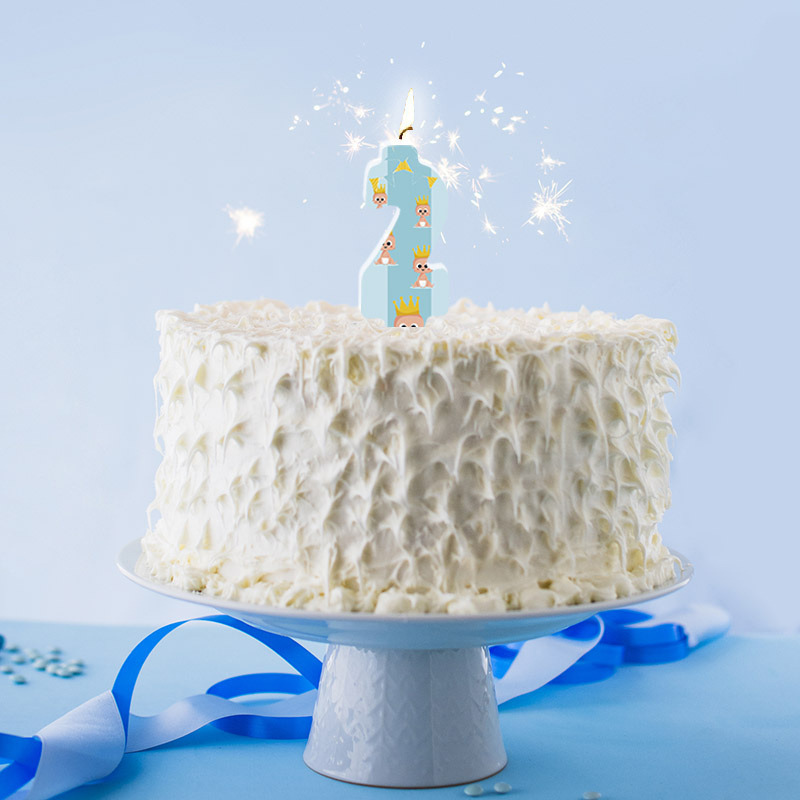 Κερί Νούμερο 2 1st Birthday Boy