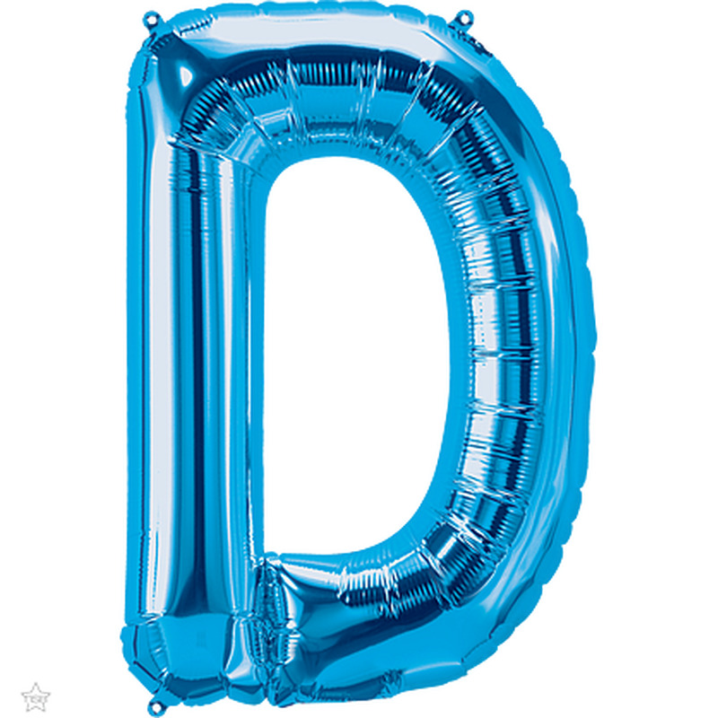 Μπαλόνι Φοιλ Γράμμα  D  Μπλε 34/ 86εκ