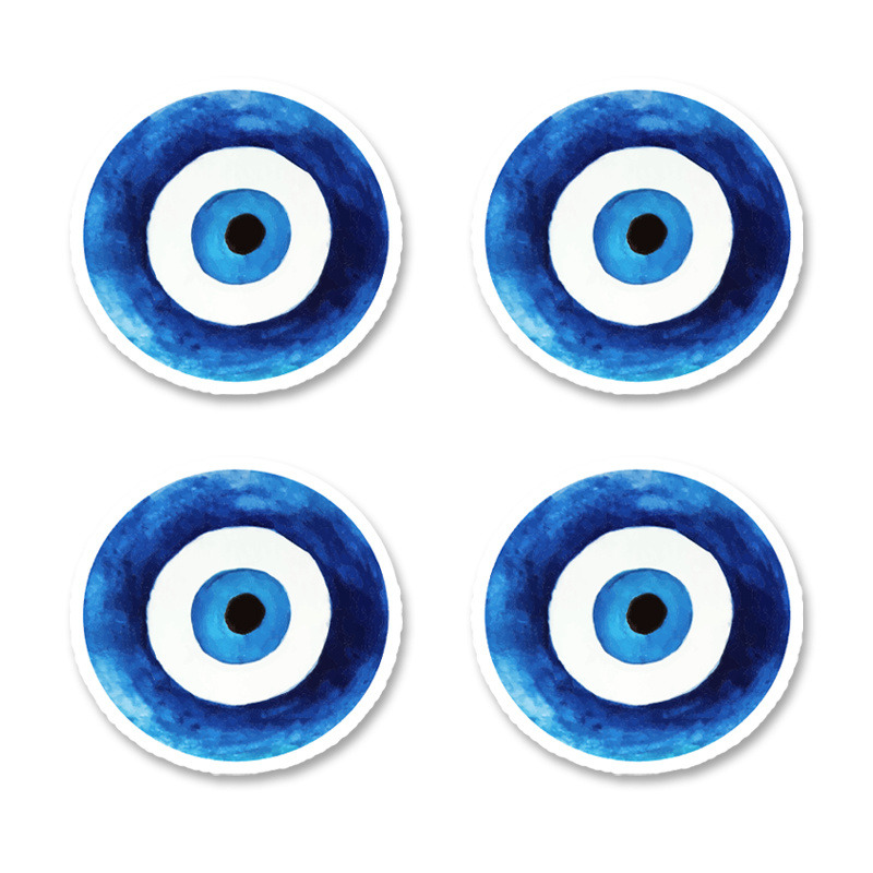 Αυτοκόλλητα Μάτι Αγόρι 10cm / 8τμχ