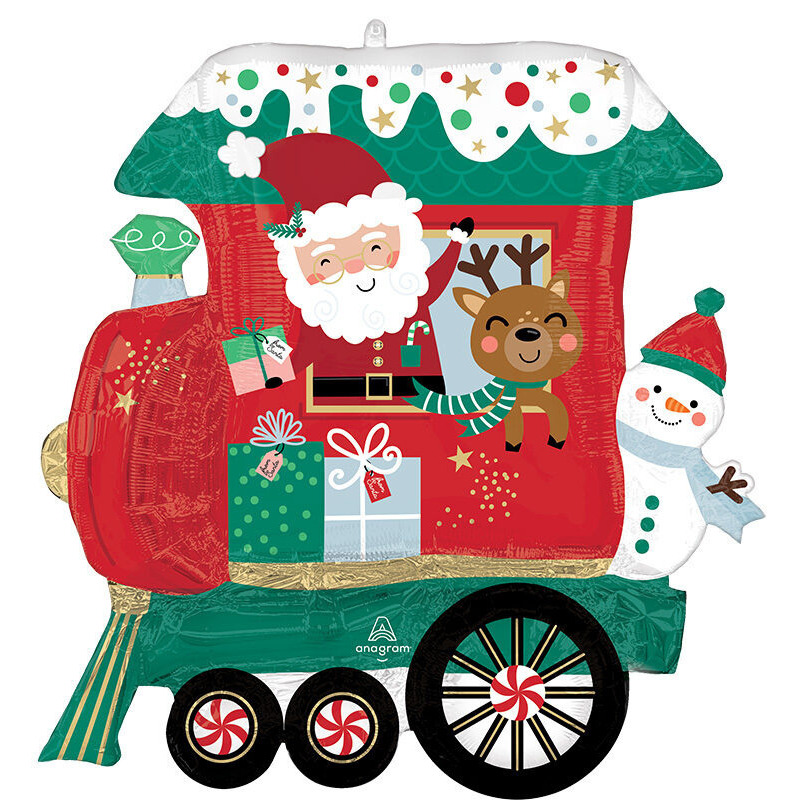 Μπαλόνι Φοιλ Σχήμα North Pole Express / 71 x 71 εκ