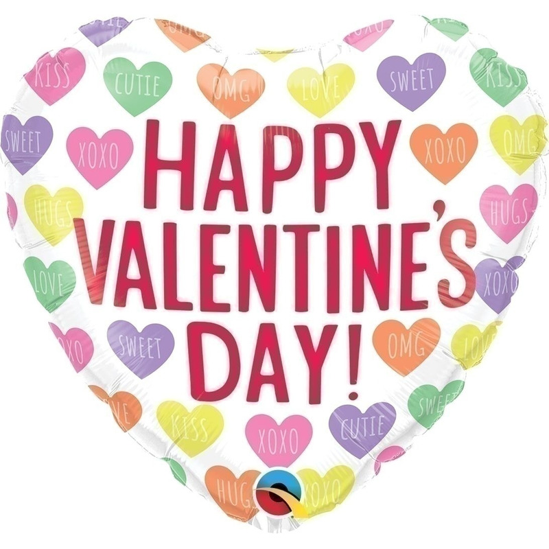 Μπαλόνι Φοιλ 18 Valentine's Conversation Heart / 46 εκ