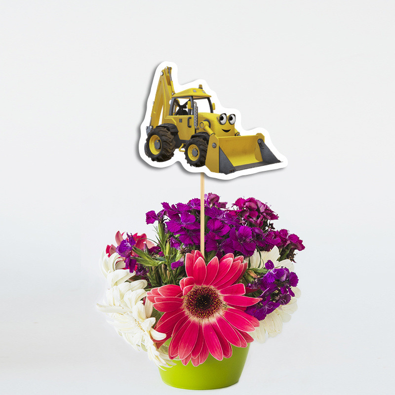 Διακοσμητικό Topper Μπομπ ο Μάστορας χάρτινο 20cm