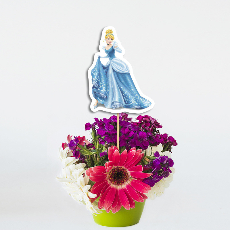 Διακοσμητικό Τοππερ Σταχτοπούτα χάρτινο για τον Μπουφέ/ 20cm