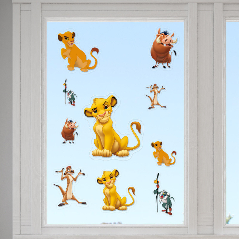 Αυτοκόλλητα τζαμιού Lion King /10 τμχ