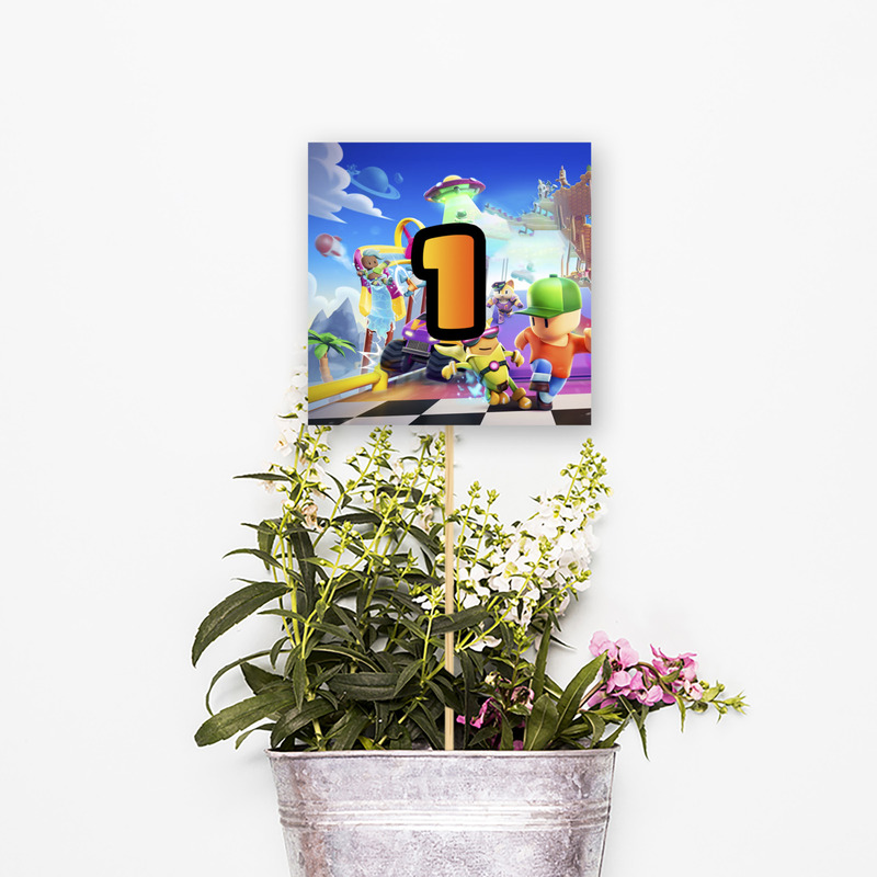 Αρίθμηση τραπεζιού Stumble Guys τετράγωνο