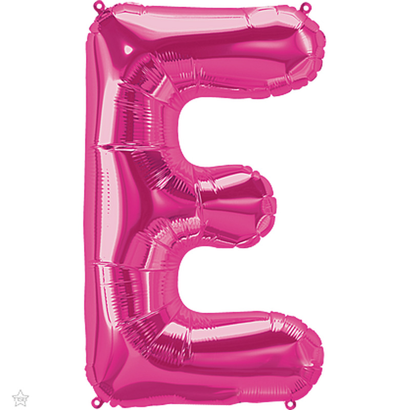 Μπαλόνι Φοιλ Γράμμα  E Φούξια 34/ 86εκ