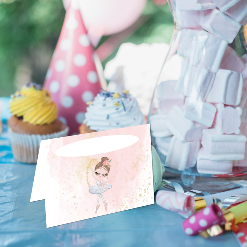 Καρτελάκι Μπουφέ Μπαλαρίνα Pastel/ 6τμχ
