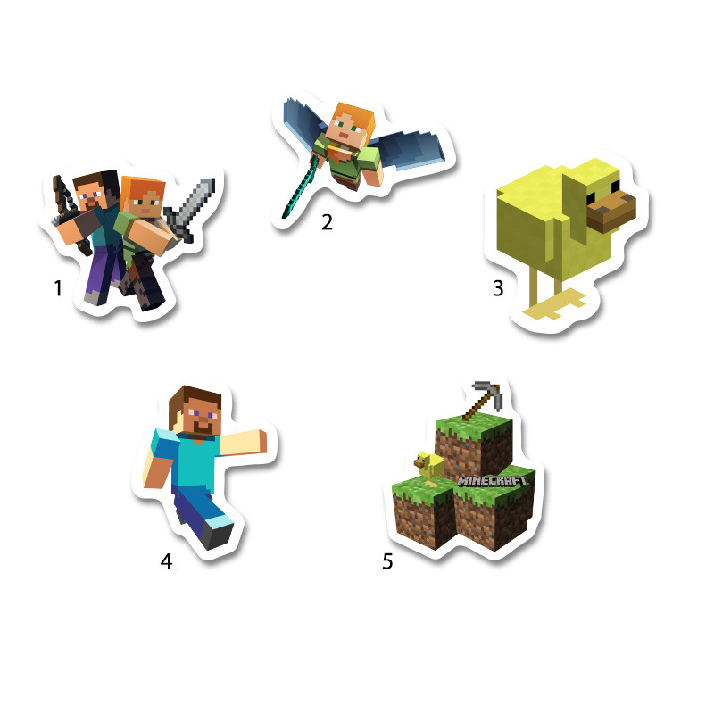 Διακοσμητική φιγούρα Minecraft 5cm Ξύλινη/1τμχ