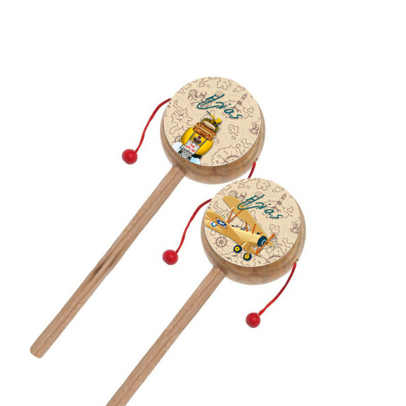 Ξύλινο Τυμπανάκι με όνομα Ταξίδια