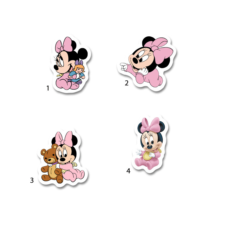 Διακοσμητική φιγούρα Baby Minnie 5cm Ξύλινη/1τμχ