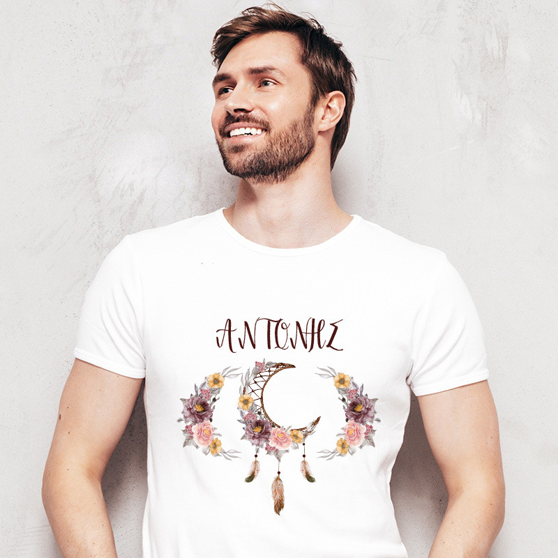 Ανδρικό T-shirt Ονειροπαγίδα Ροζ για τον Μπαμπά με όνομα