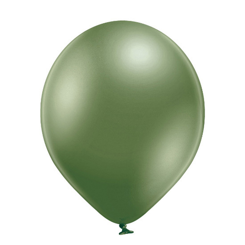 Μπαλόνια Λάτεξ 11 Μεταλλικά Λαδί - Glossy Lime Green  /50 τεμ