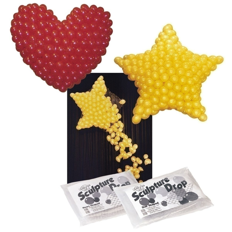 Δίχτυ σχήμα Άστρο για 325 5 μπαλόνια / 120 εκ