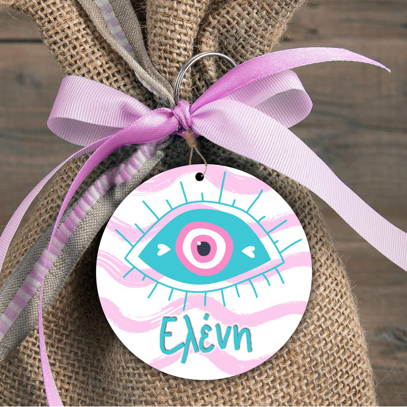 Μάτι Κορίτσι Φιγούρα Ξύλινη για μπομπονιέρα