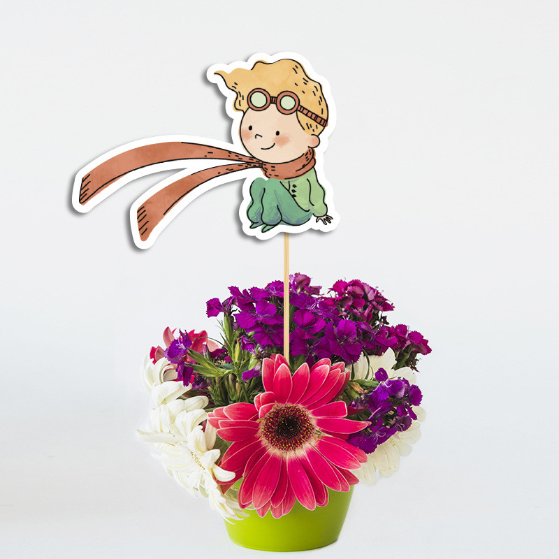 Διακοσμητικό Topper Ο Μικρός Πρίγκιπας χάρτινο 20cm