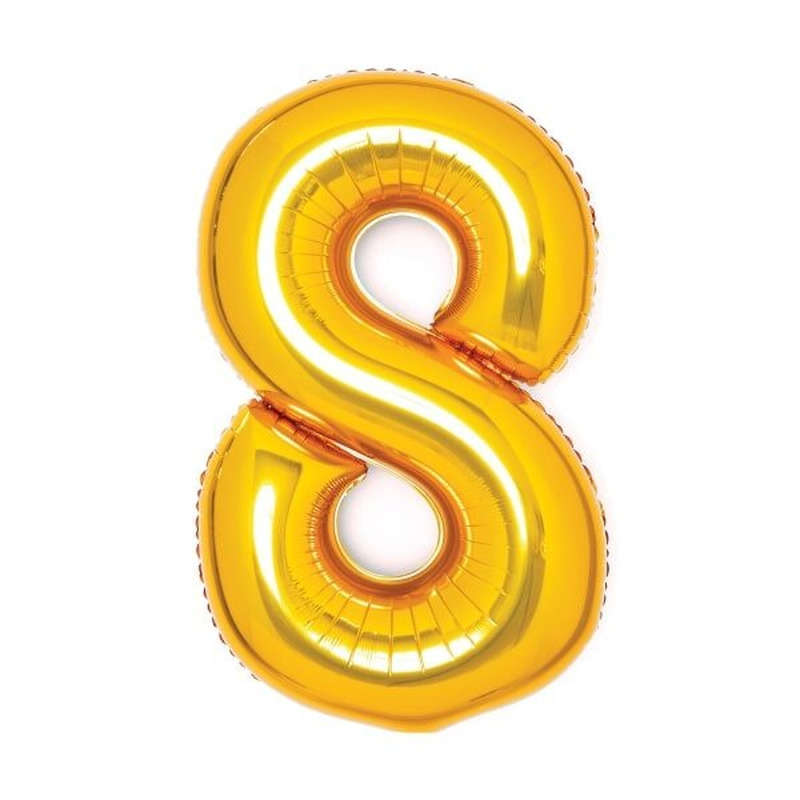 Φοιλ Σχήμα Χρυσό 26 Νούμερο 8 / 66εκ ύψος