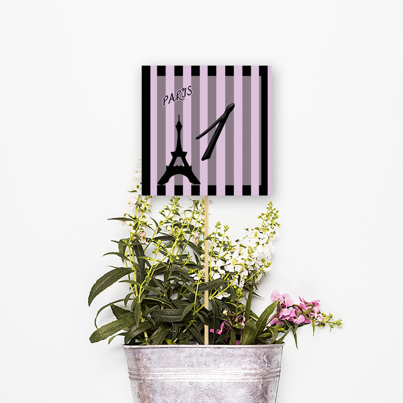 Αρίθμηση τραπεζιού Paris τετράγωνο