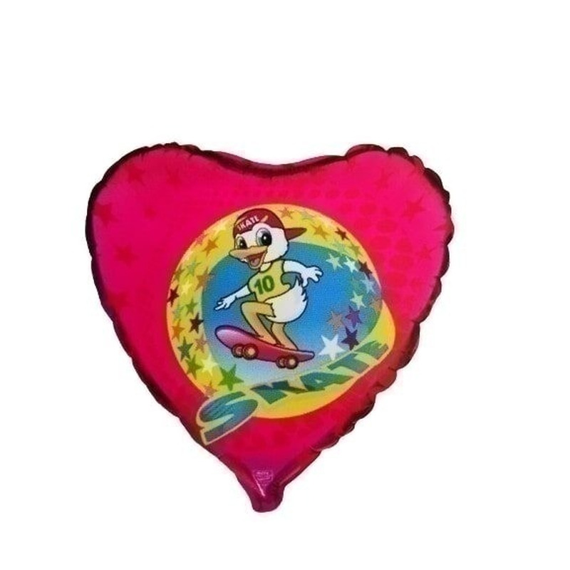 Μπαλόνι Φοιλ 18 Καρδιά - Skate Duck / 46 εκ ασυσκεύστο