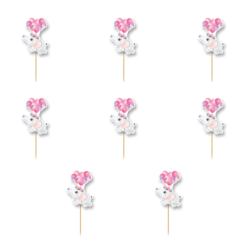 Οδοντογλυφίδες Ελεφαντάκι για Κορίτσι 5cm / 12τμχ