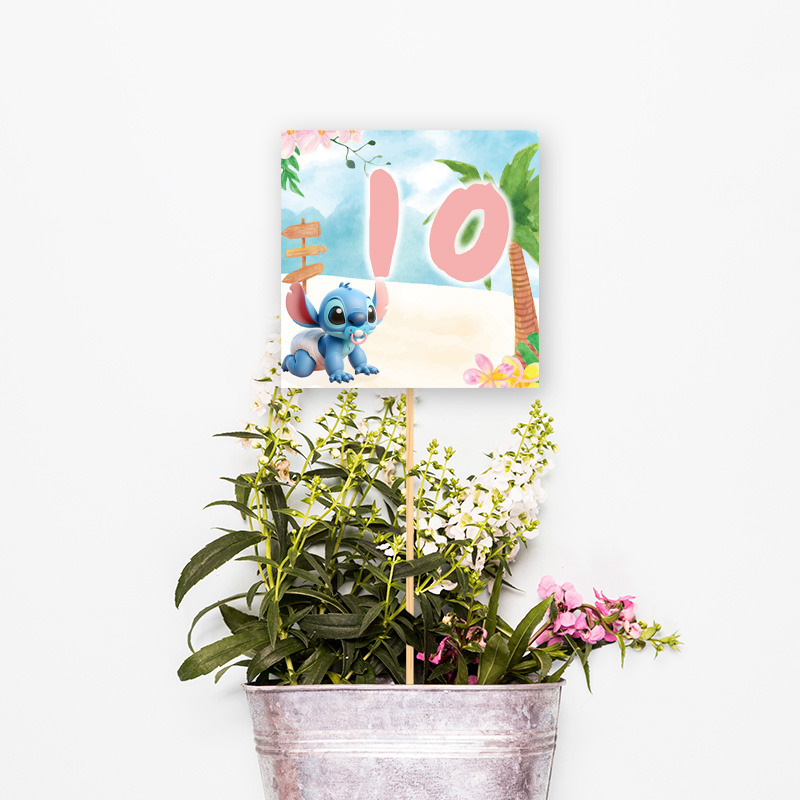 Αρίθμηση τραπεζιού Baby Stitch τετράγωνο