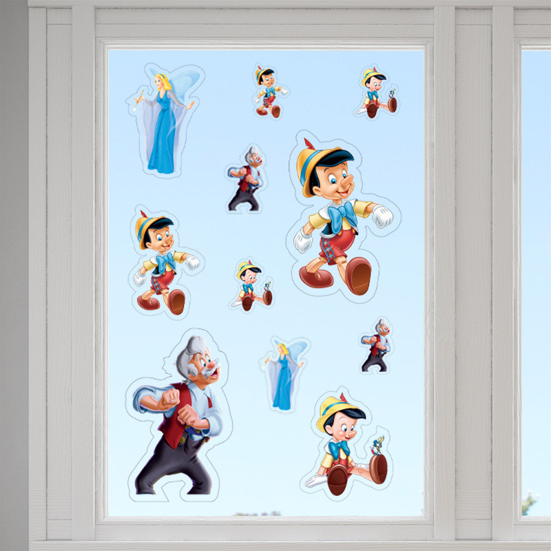 Αυτοκόλλητα τζαμιού Πινόκιο /10 τμχ