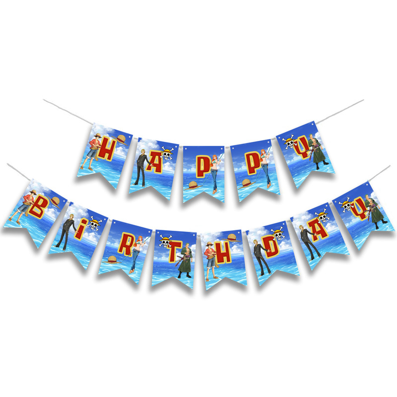 Γιρλάντα Γράμματα One Piece Happy Birthday