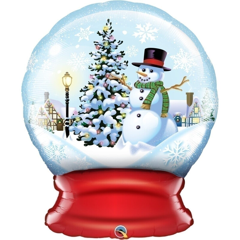 Μπαλόνι φοιλ Σχήμα 36 Snow Globe / 92 εκ - Χιονάνθρωπος