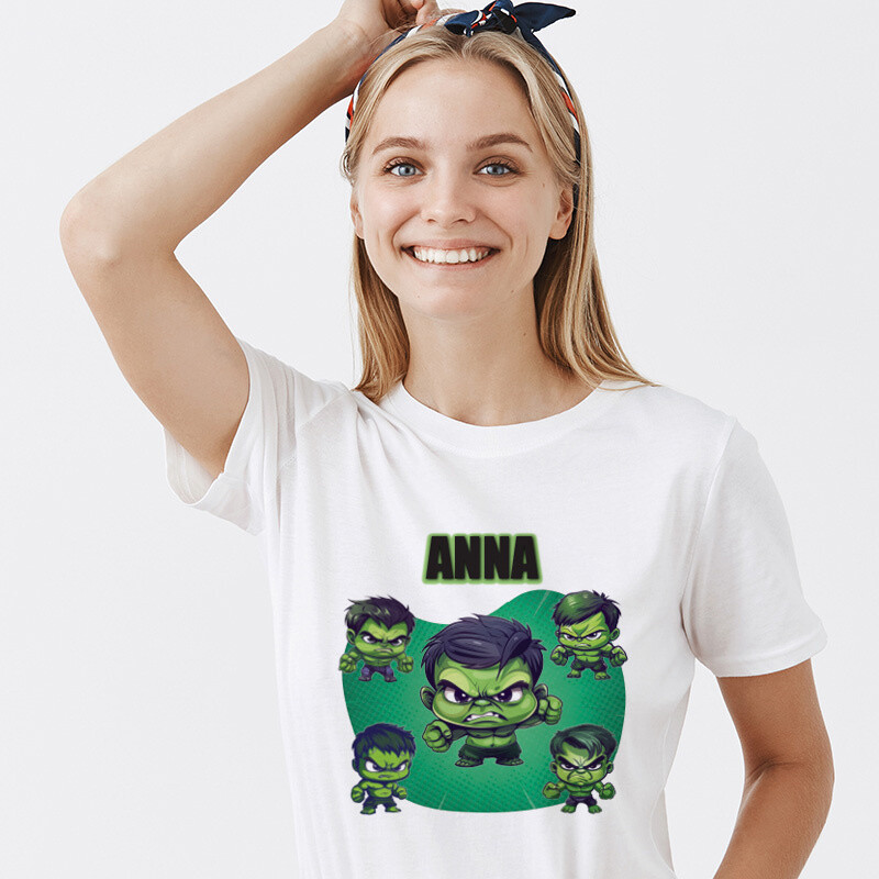 Γυναικείο T-shirt Baby Hulk για την Μαμά με όνομα