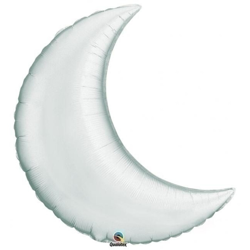 Μπαλόνι Φοιλ 9 Μίνι Σχήμα Φεγγάρι Ασημί moon