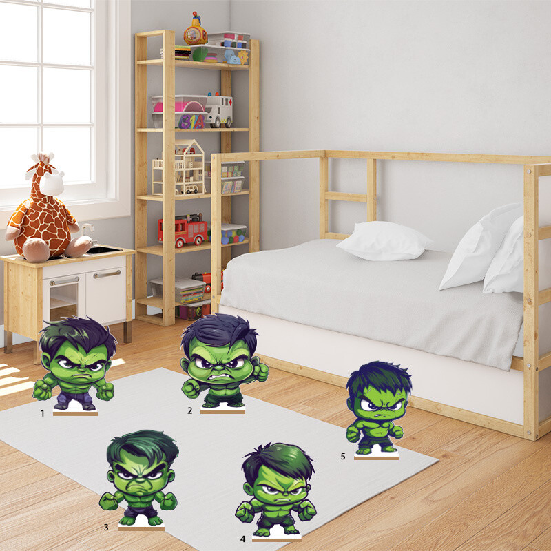 Διακοσμητική φιγούρα Baby Hulk 20cm Ξύλινη με βάση/1 τμχ