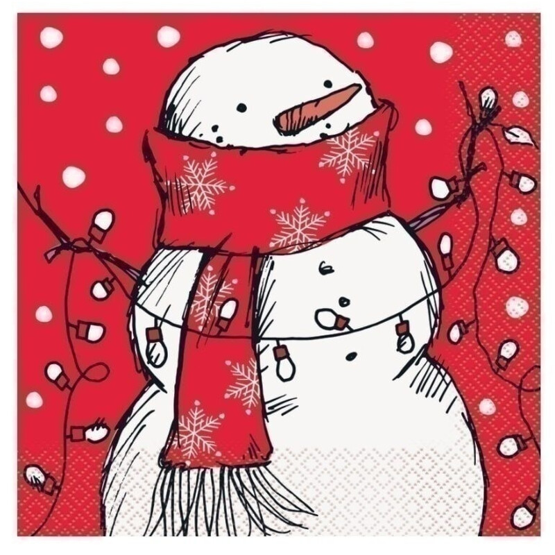 Χαρτοπετσέτες Φαγητού Χιονάνθρωπος /snowman16 τεμ.
