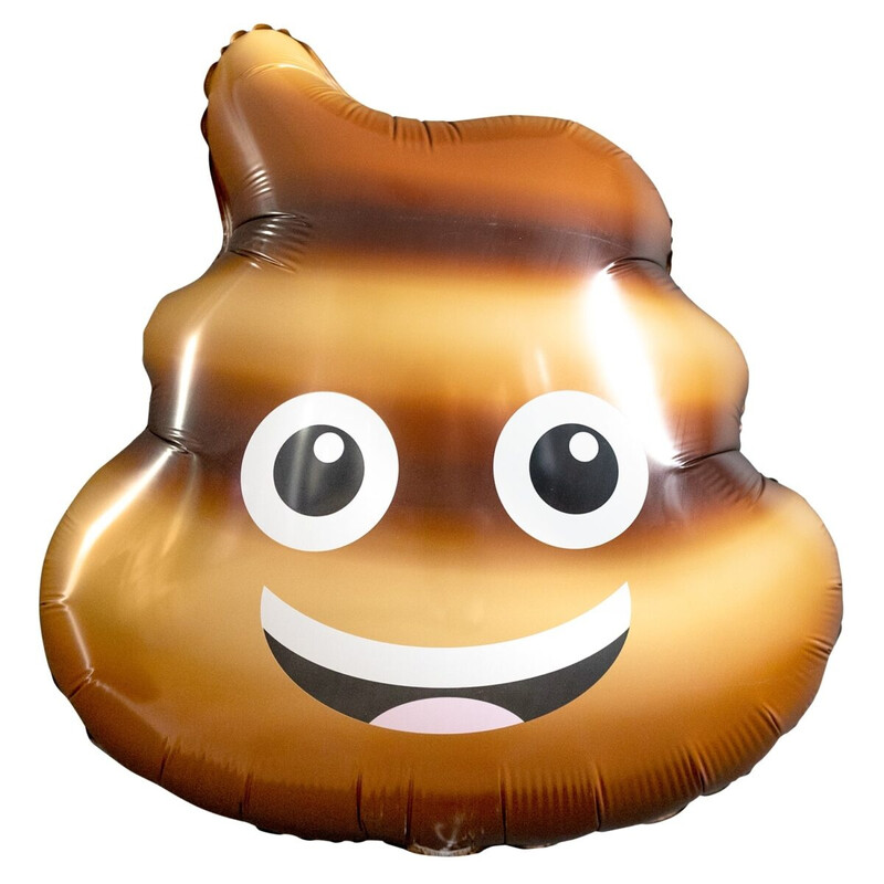 Μπαλόνι Φοιλ Σχήμα Poop Σκατούλα / 51 x 55 εκ - Ασυσκεύαστο