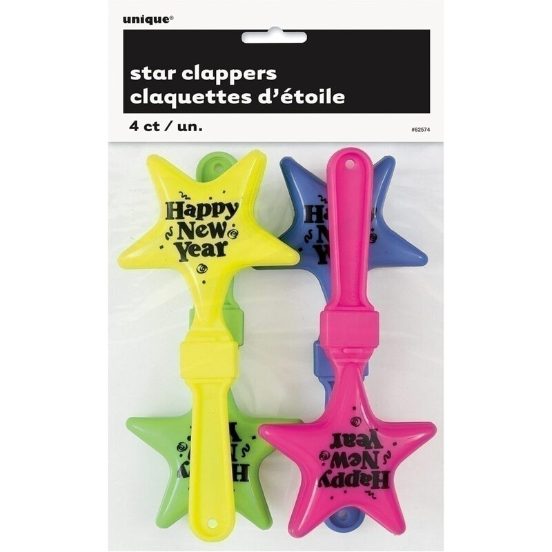Παιχνίδια New Years Clappers - ασορτί  Neon / 4 τμχ