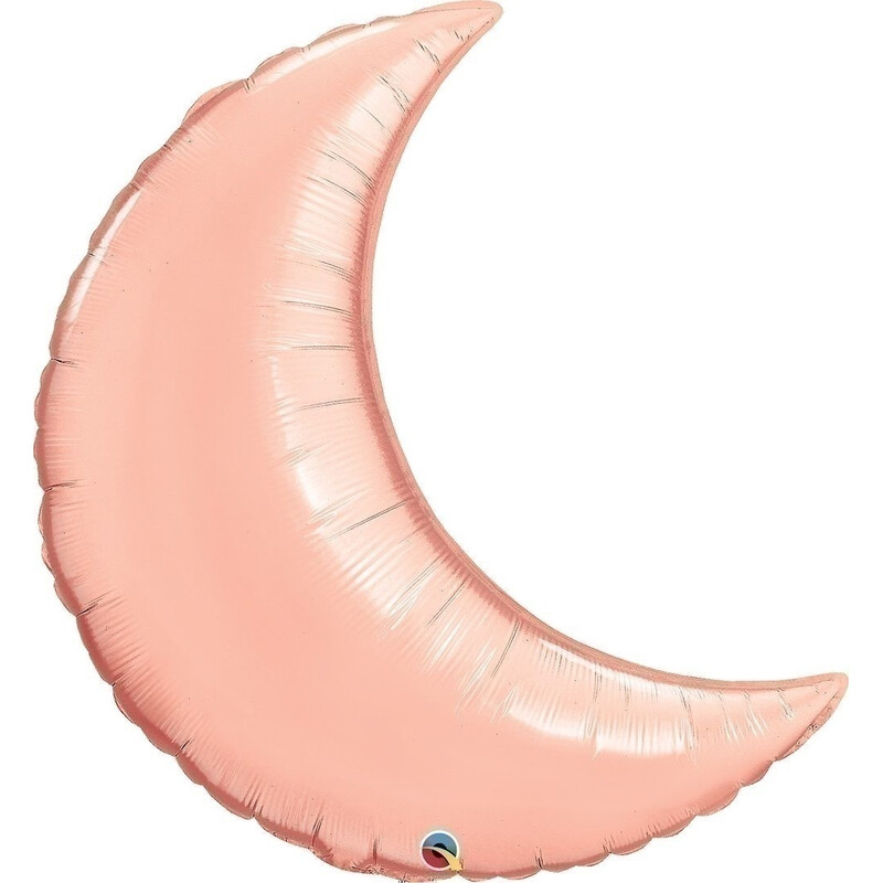 Μπαλόνι Φοιλ 35'' Φεγγάρι Ροζ Χρυσό Crescent moon