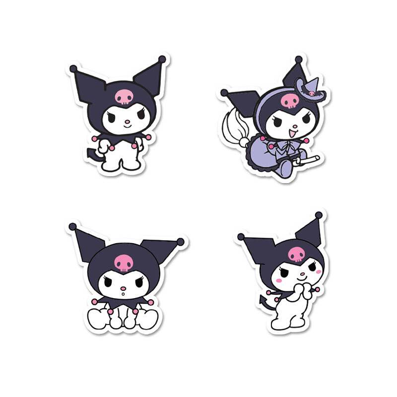 Αυτοκόλλητα Kuromi 5cm / 8τμχ