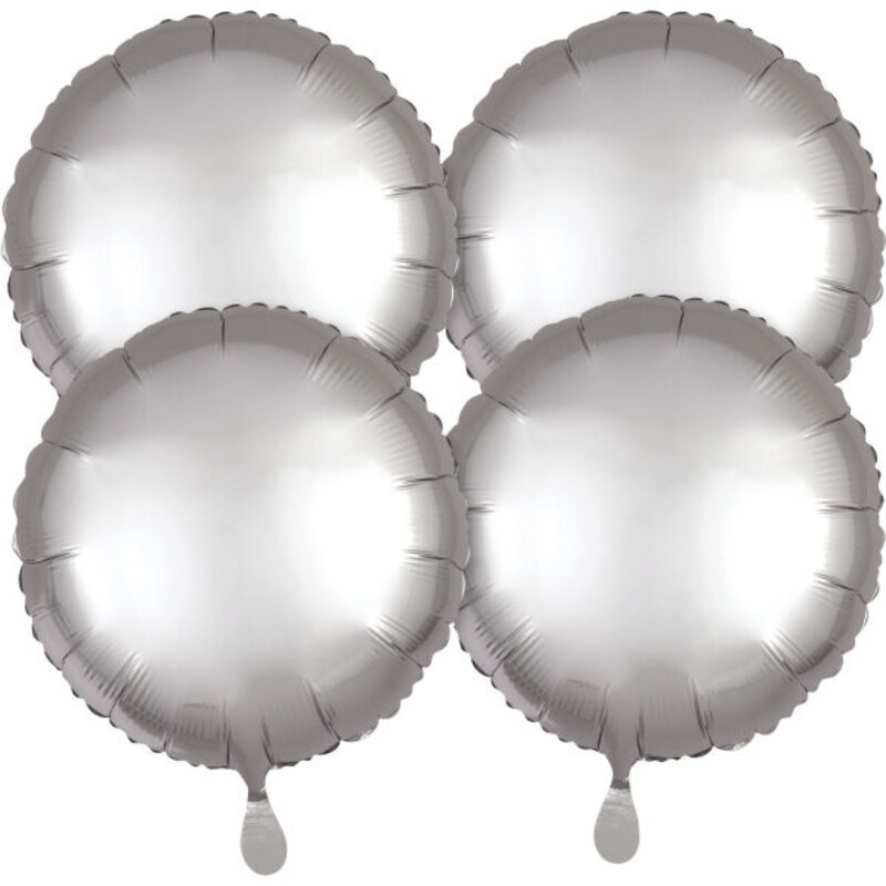 Μπαλόνι Φοιλ 18 Satin Luxe Platinum - Ασημί / 4 τεμ