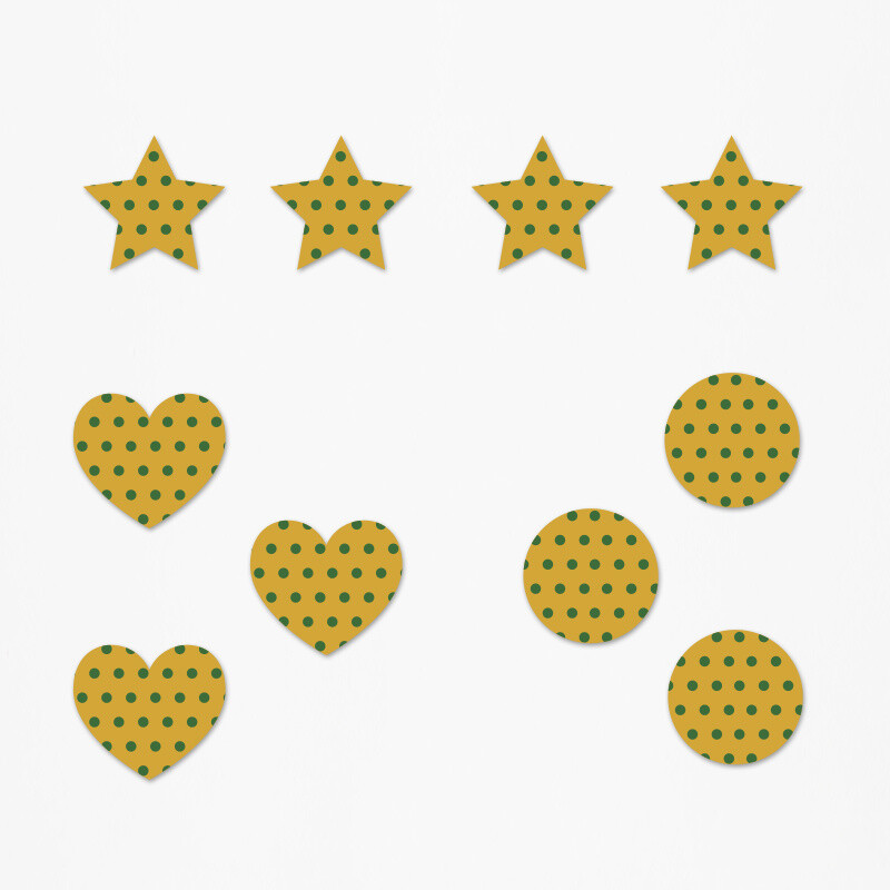 Ξύλινα διακοσμητικά Lion King Pattern mix/ 10τμχ(2cm)