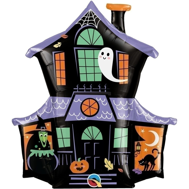 Μπαλόνι Φοιλ 37 Σχήμα Halloween Haunted House / 94 εκ - Στοιχειωμένο Σπίτι