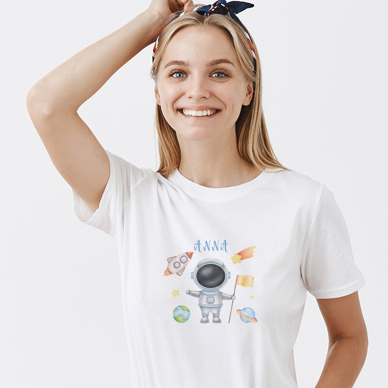 Γυναικείο T-shirt Αστροναύτης για την Μαμά με όνομα