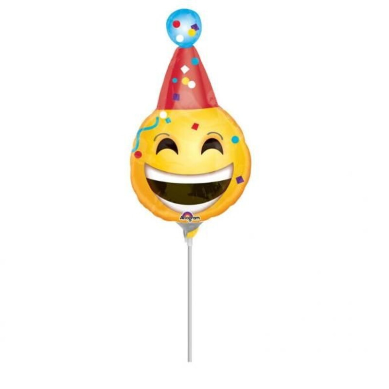 Μπαλόνι Φοιλ Μινι Party Hat Emoticon