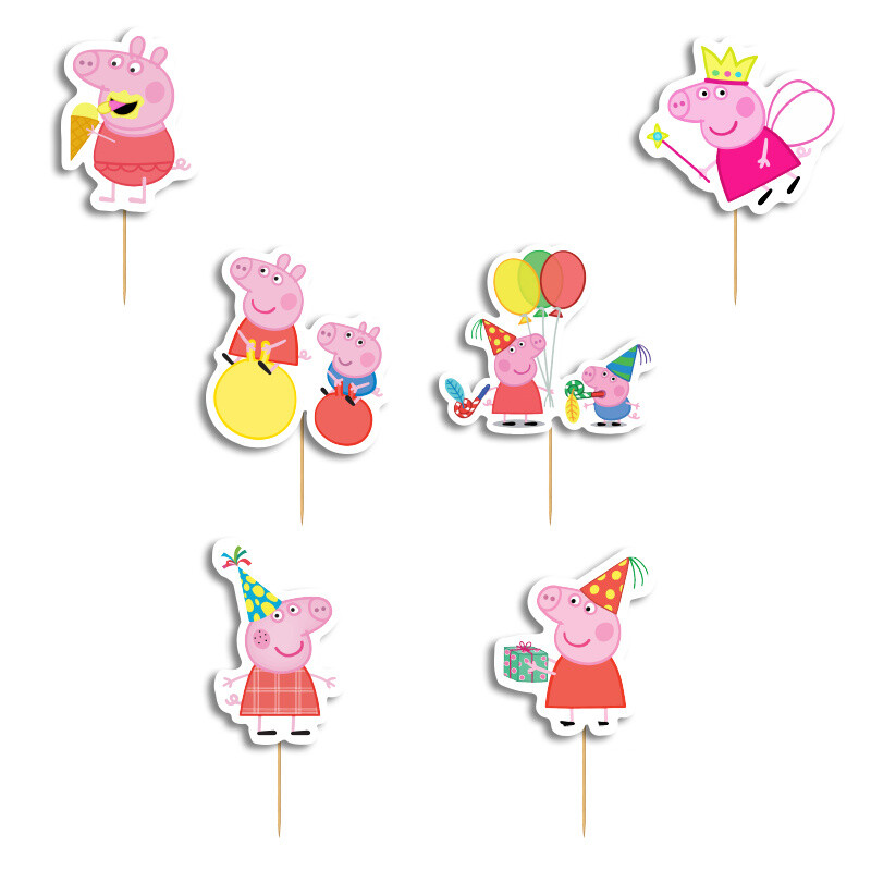 Οδοντογλυφίδες Peppa 5cm / 12τμχ