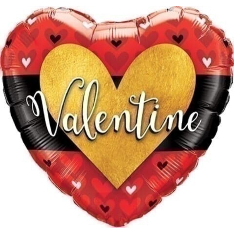 Μπαλόνι Φοιλ 18 Valentine  Heart Gold /καρδιά 46εκ