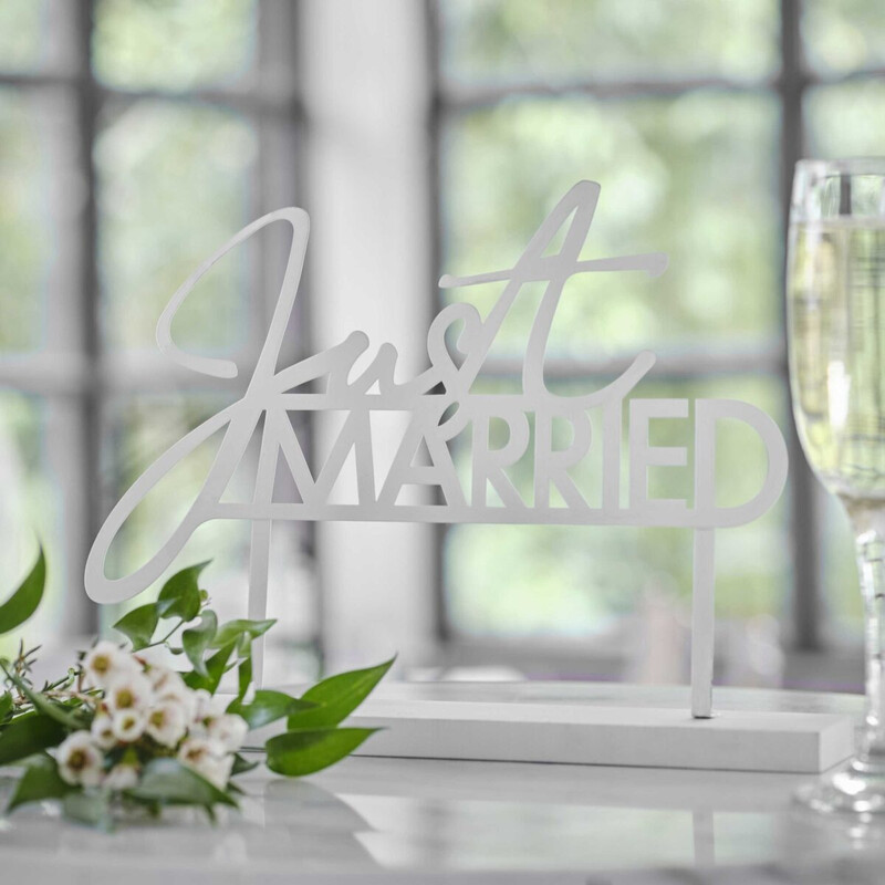 Διακοσμ. τραπεζιού Just Married /WEDDING