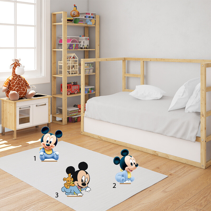 Διακοσμητική φιγούρα Baby Mickey 20cm Ξύλινη με βάση/1 τμχ