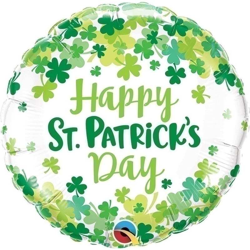 Μπαλόνι Φοιλ 18 St. Patrick's Shamrock Confetti 46εκ
