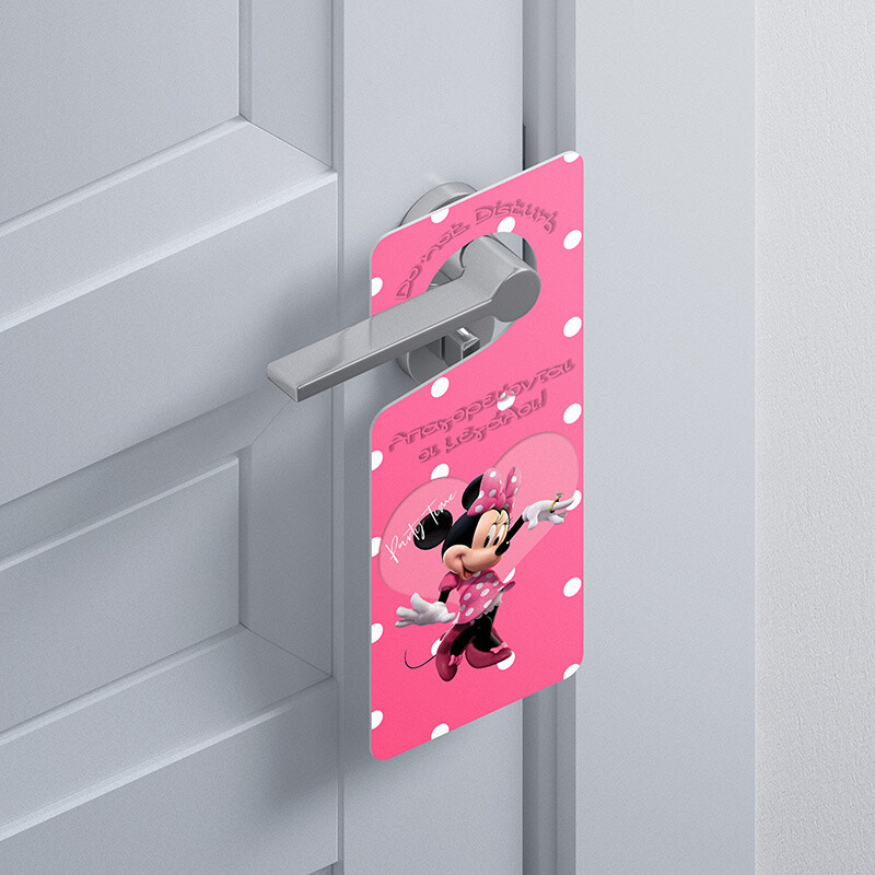 Ξύλινο Διακοσμητικό Minnie  “Do not disturb”